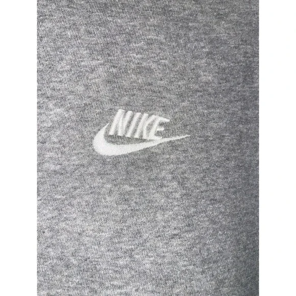 Nike Men's Club Fleece Crew Neck Size Large Tall Heather Grey - Picture 3 of 6